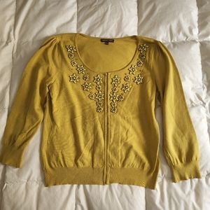 Adrienne Vittadini ladies sweater with beading, 3/4 sleeve
